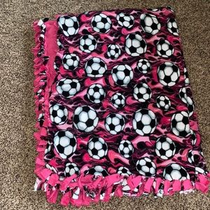 Handmade tie blanket